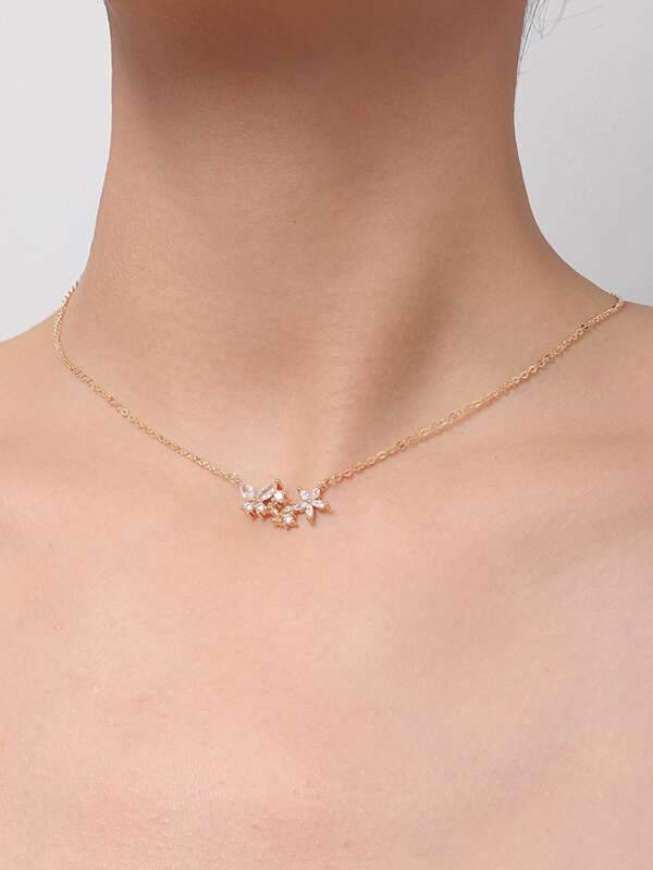 Rhinestone Butterfly Decor Necklace - LuckyFash™