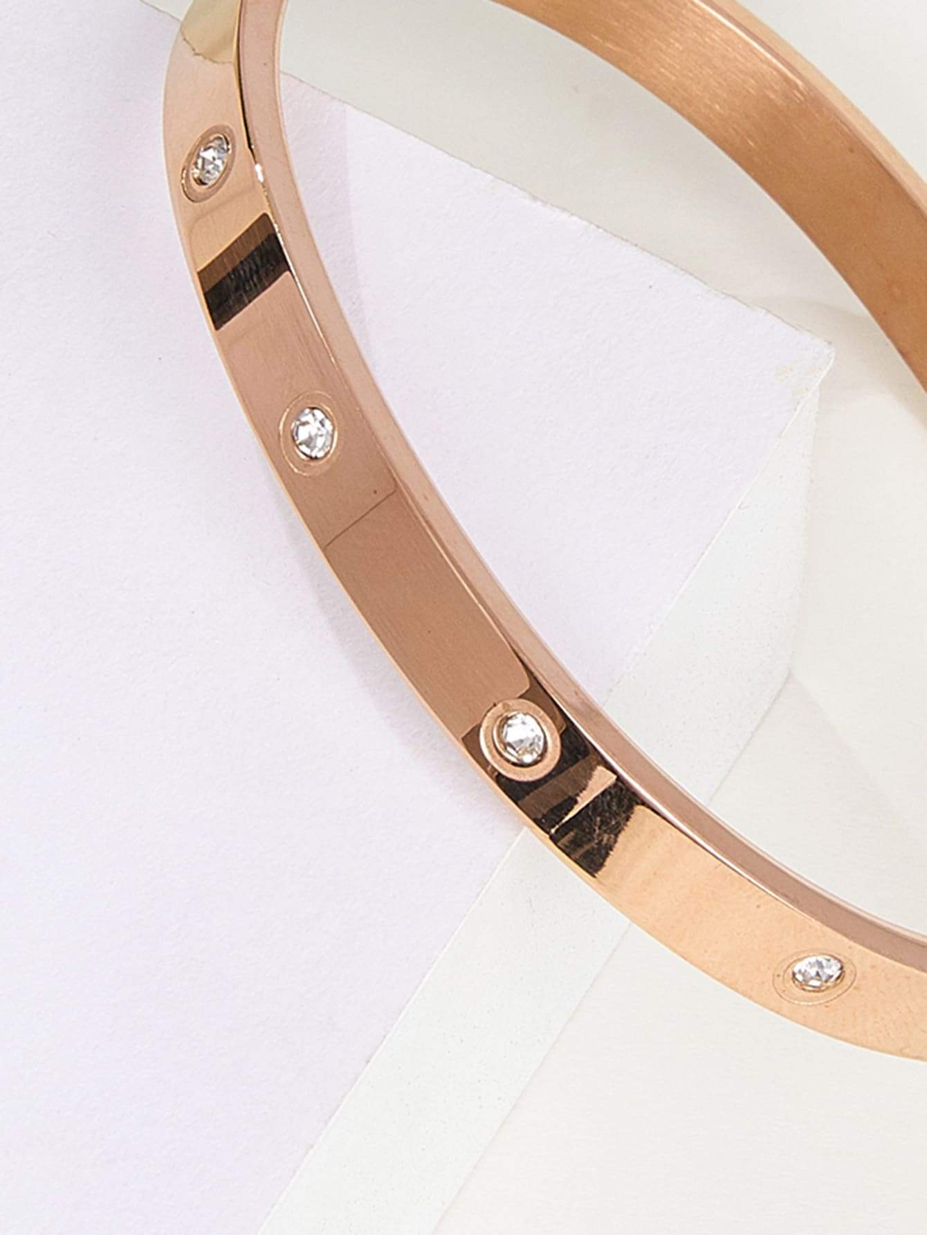 Rhinestone Round Bangle - LuckyFash™