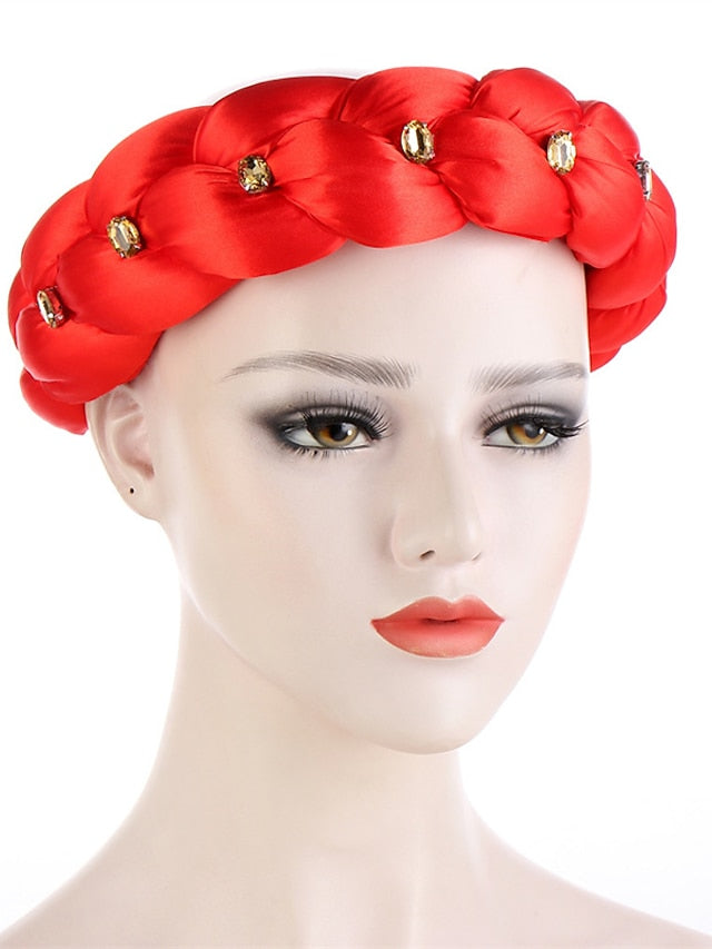Latest Exaggerated Big Satin Twist Braid Headband African Accessories Women Fashion Turbans Ladies Head Wraps - LuckyFash™