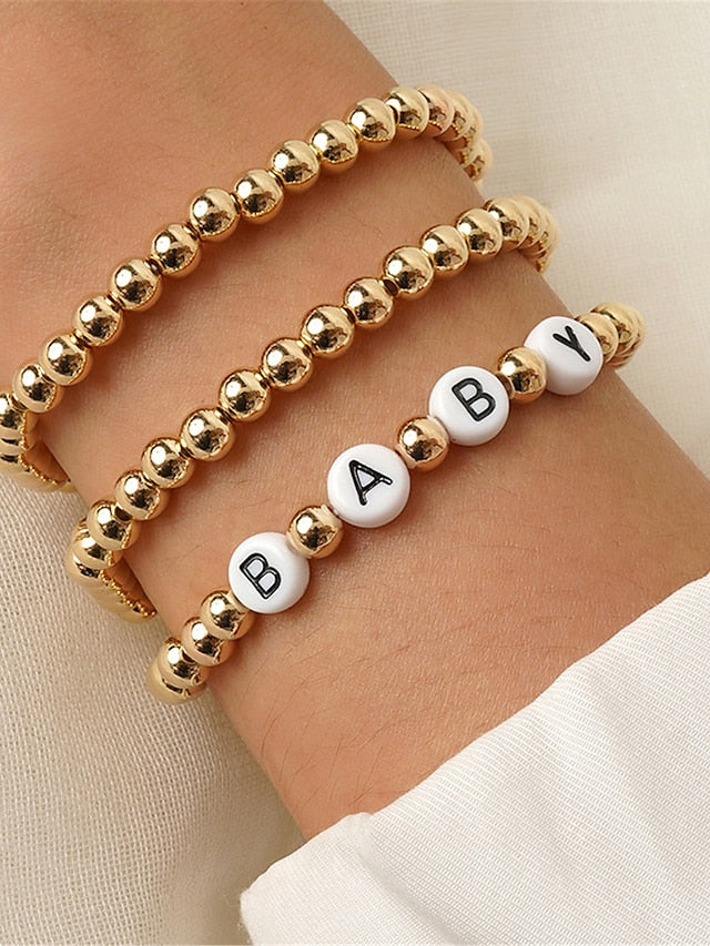 Women's Bracelets Fashion Outdoor Letter Bracelets & Bangles - LuckyFash™