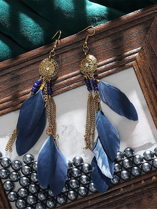 Women's Earrings Archaistic Street Feather Earring - LuckyFash™