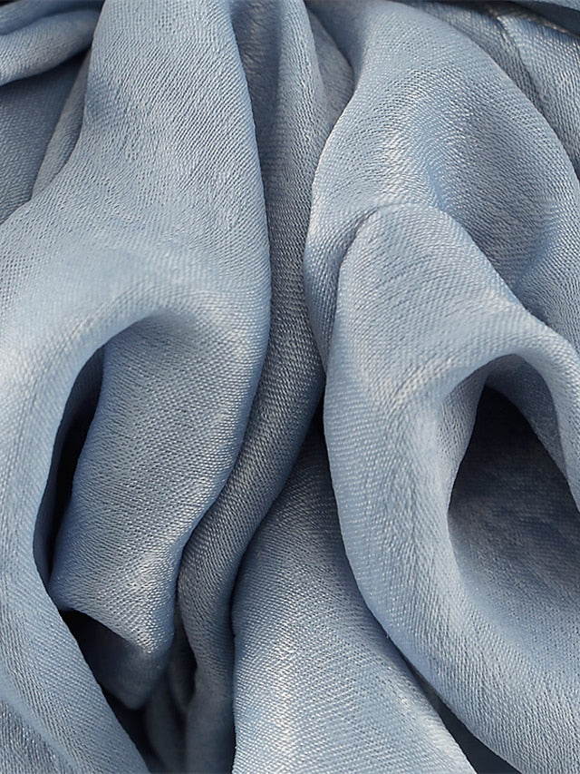 Plain Malaysian Bunch Hair Tie Women Silk Linen Ribbon Wrist Shawl Muslim Hijab Bonnet Volumizing Scrunchie Headband - LuckyFash™