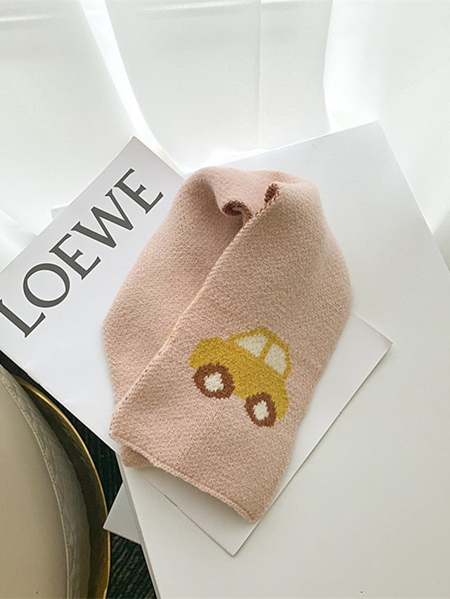 Kids Scarf Autumn Winter Fashion Children's Knitting Baby Bib Soft Knitting Winter Versatile Female Warm Girl Boy fit 2-4 Years Old - LuckyFash™
