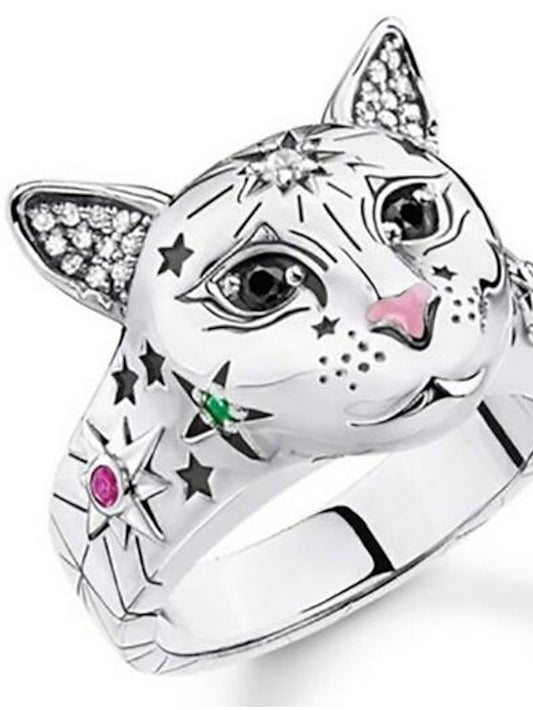 1PC Ring Adjustable Ring For Women's Street Festival Alloy Classic Cat - LuckyFash™