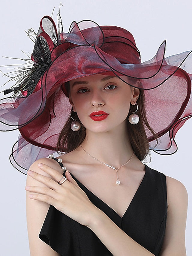 Women's Hat Bucket Hat Sun Hat Green Black Blue Party Outdoor Dailywear Floral Floral Portable Windproof Comfort - LuckyFash™