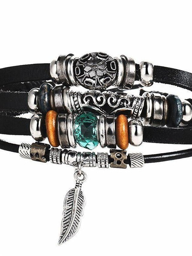 Women's Bracelets Artistic Party Color Block Bracelets & Bangles / Black / Silver / Blue / Fall / Winter - LuckyFash™
