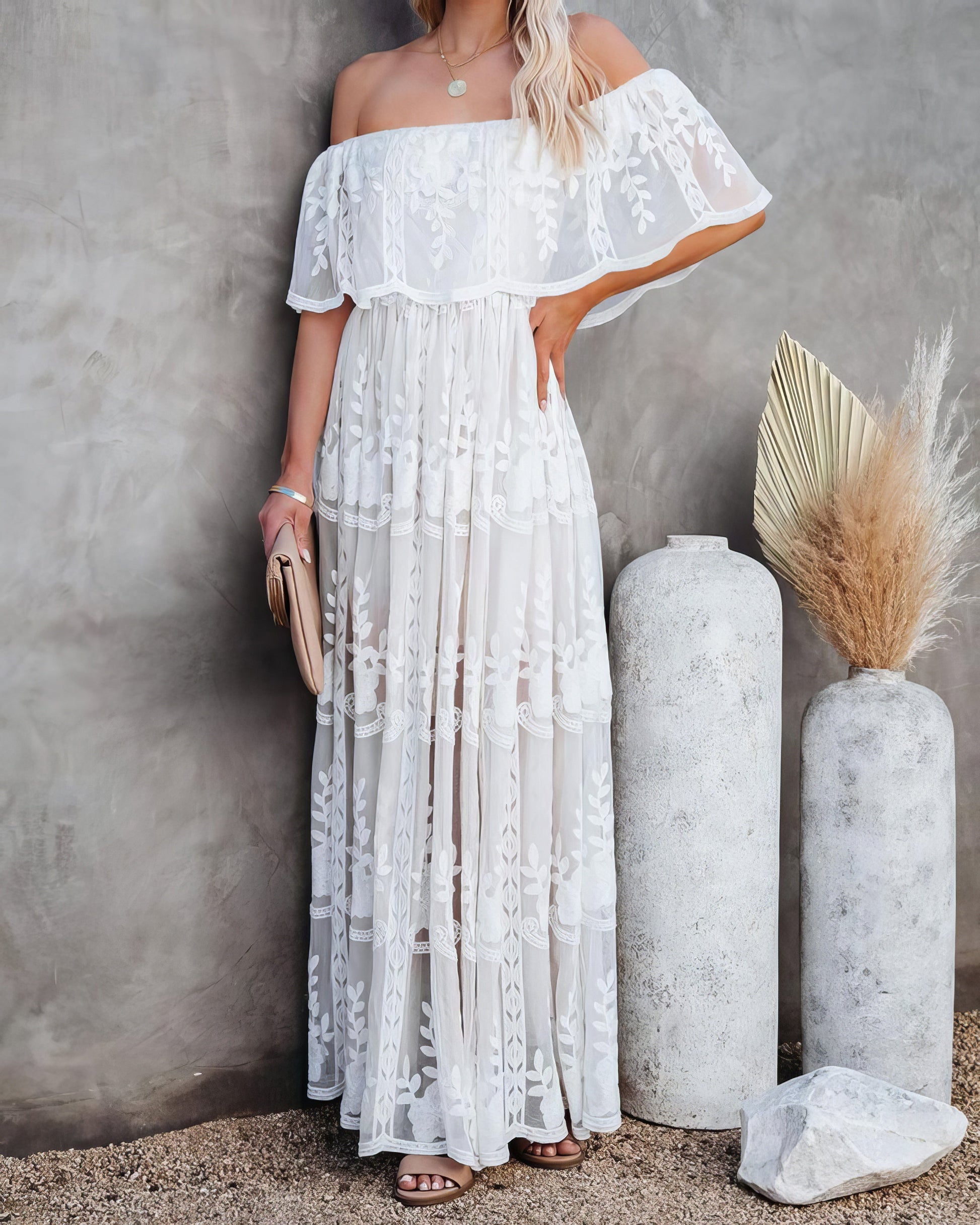 Solid Mid-waist Short-sleeved Dress - LuckyFash™