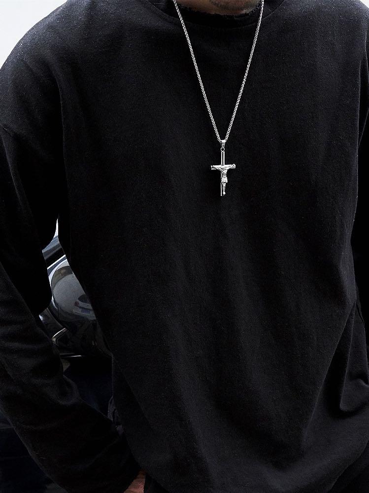 Stainless Steel Plated with Jesus Christ Crucifix Cross Pendant - LuckyFash™