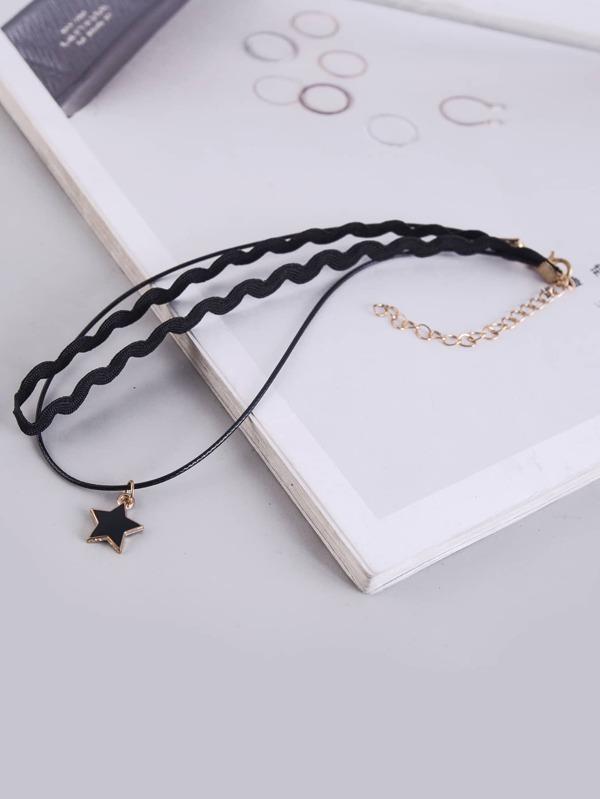Star Charm Layered Choker - LuckyFash™