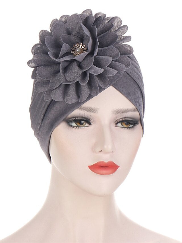 Multi Colors Bandanas Women Stretchy Turban Flower Muslim Hat Headband Wrap Female Hijab Indian Cap Head Wrap for Women - LuckyFash™
