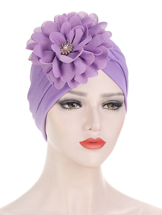 Multi Colors Bandanas Women Stretchy Turban Flower Muslim Hat Headband Wrap Female Hijab Indian Cap Head Wrap for Women - LuckyFash™