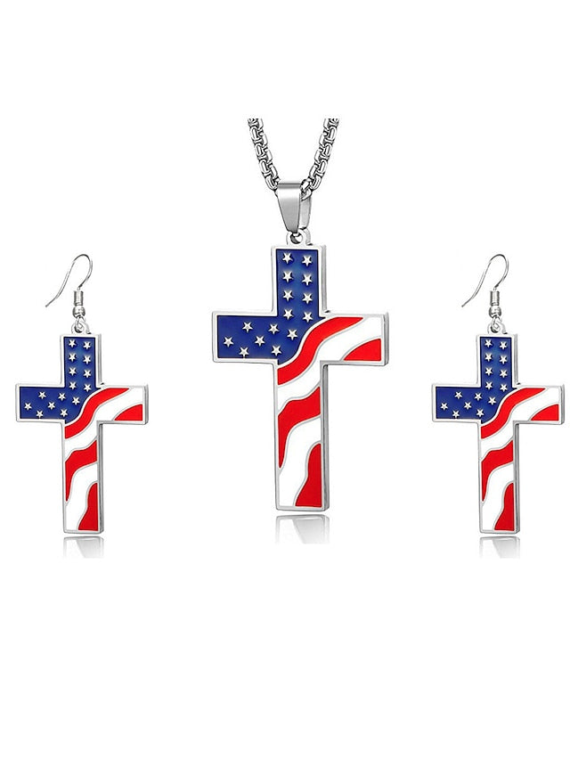 Women's necklace Fashion Outdoor National Flag Jewelry Sets - LuckyFash™