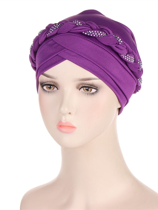 Comfortable Turban Cap for Women Soft Stretch Braid Muslim Hats Female Inner Hijab Caps Indian Bonnet Wrap Head Scarf - LuckyFash™