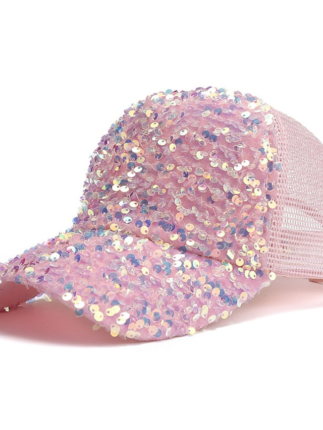 New Shiny sequined Unisex Cotton Dad Hat Baseball Caps Snapback Fashion Sports Hats For Men Women Stree Hip Hop Cap - LuckyFash™