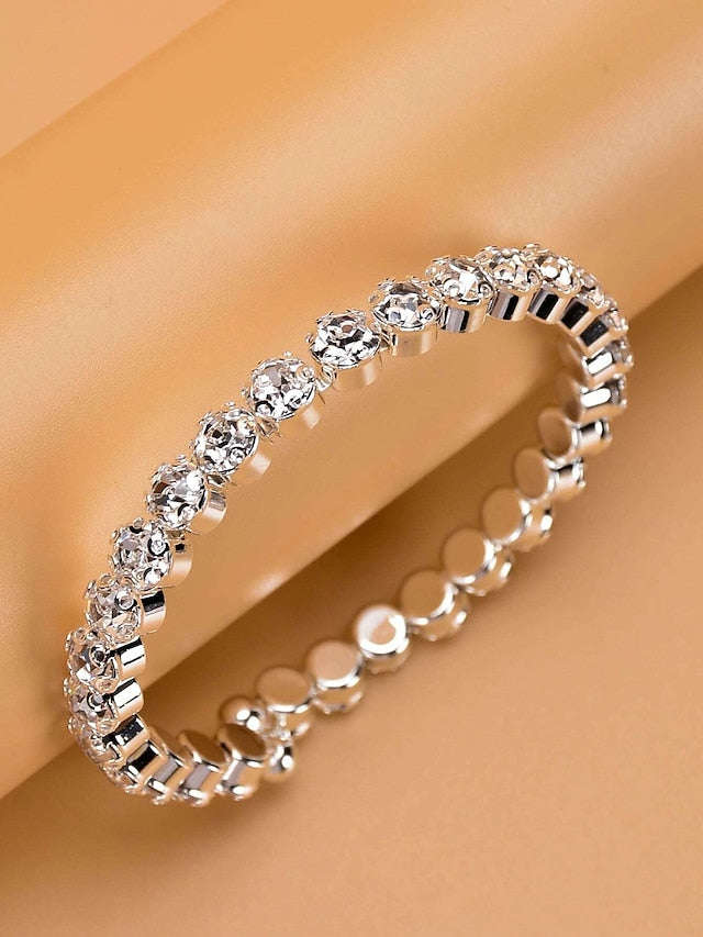 Women's Bracelet Classic Fashion Fashion Personalized Luxury Elegant Plastic Bracelet Jewelry Silver For Wedding Party Evening Gift Date Birthday - LuckyFash™