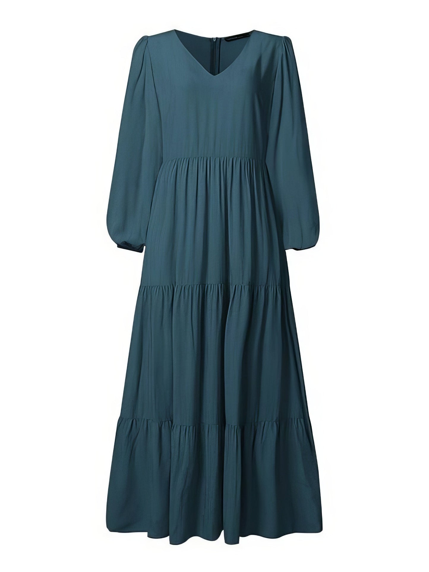 Temperament V-Neck Long Sleeve Flowy Dress - LuckyFash™