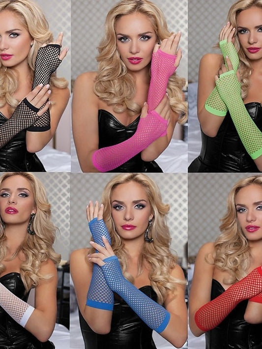 Women's Gloves Fingerless Gloves Party Evening Gift Holiday Polyester Vacation Simple Sexy 1 Pair - LuckyFash™