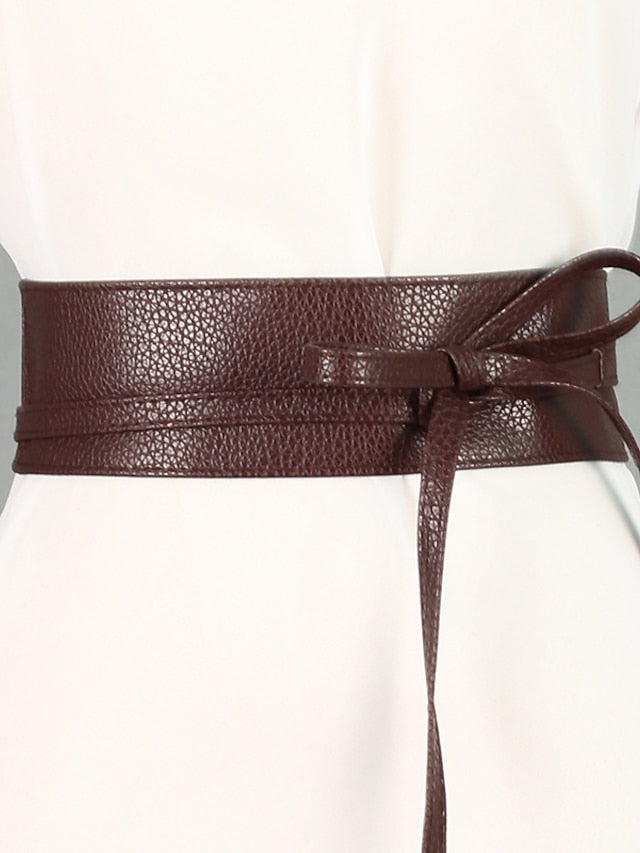 Women's Belt Leather White Black Camel Gold Coffee Skinny Belt Outdoor Street Daily Holiday Pure Color / Spring / Summer / Fall / Winter / Alloy - LuckyFash™