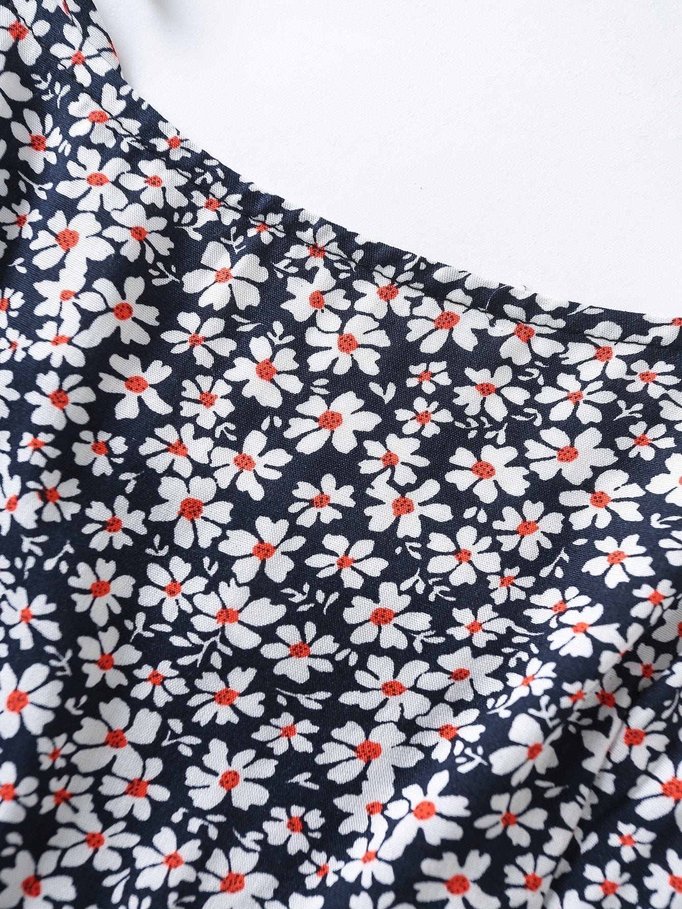 Tie Shoulder Frill Trim Leopard Cami Dress - LuckyFash™