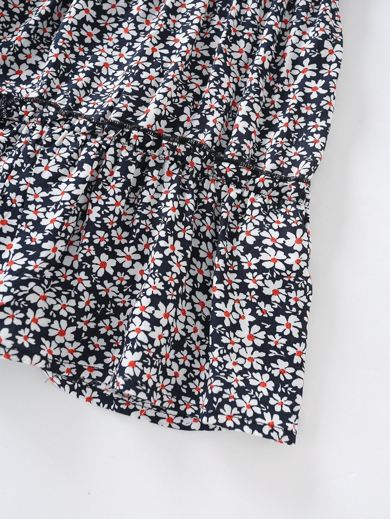 Tie Shoulder Frill Trim Leopard Cami Dress - LuckyFash™