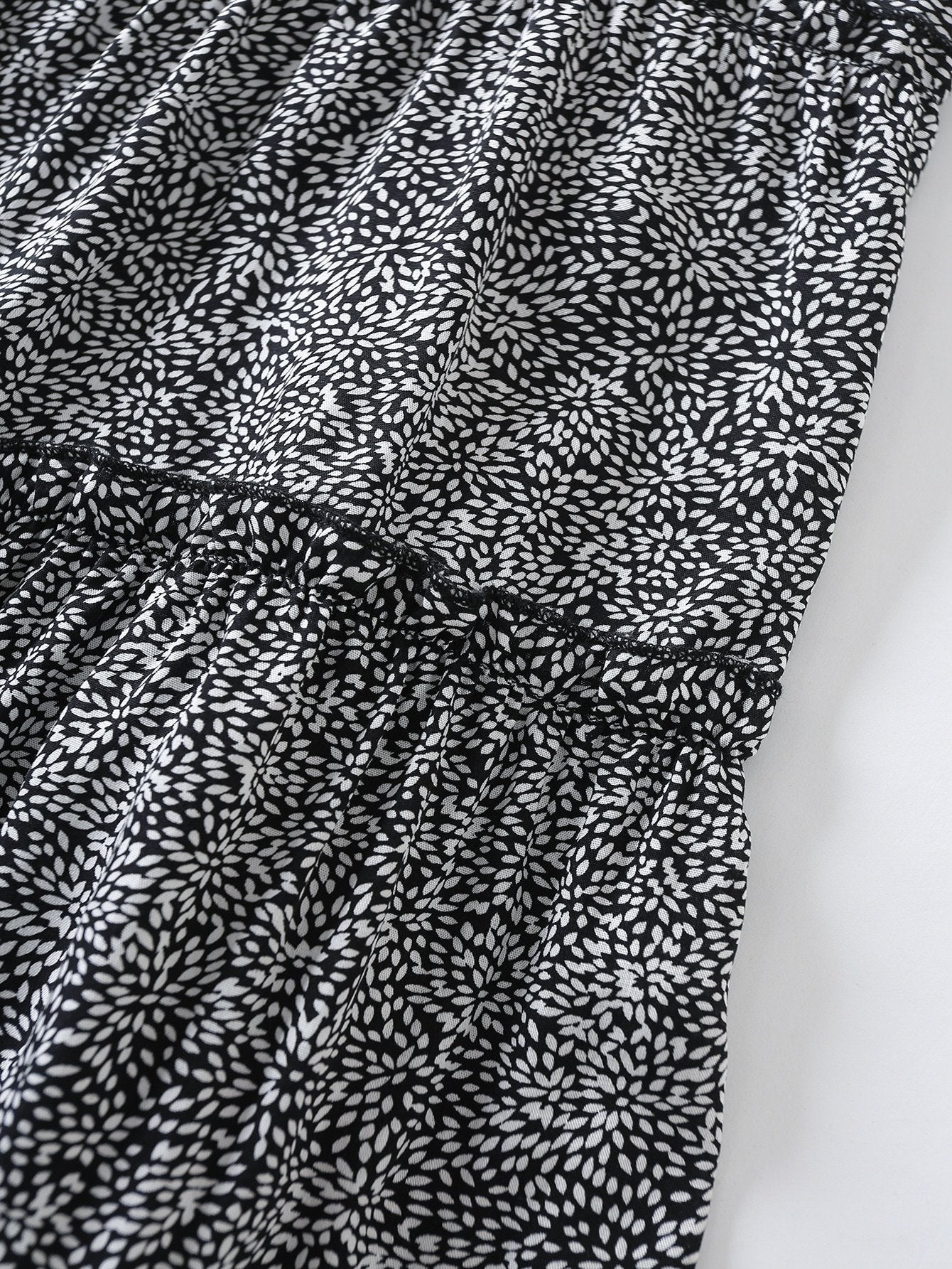 Tie Shoulder Frill Trim Leopard Cami Dress - LuckyFash™