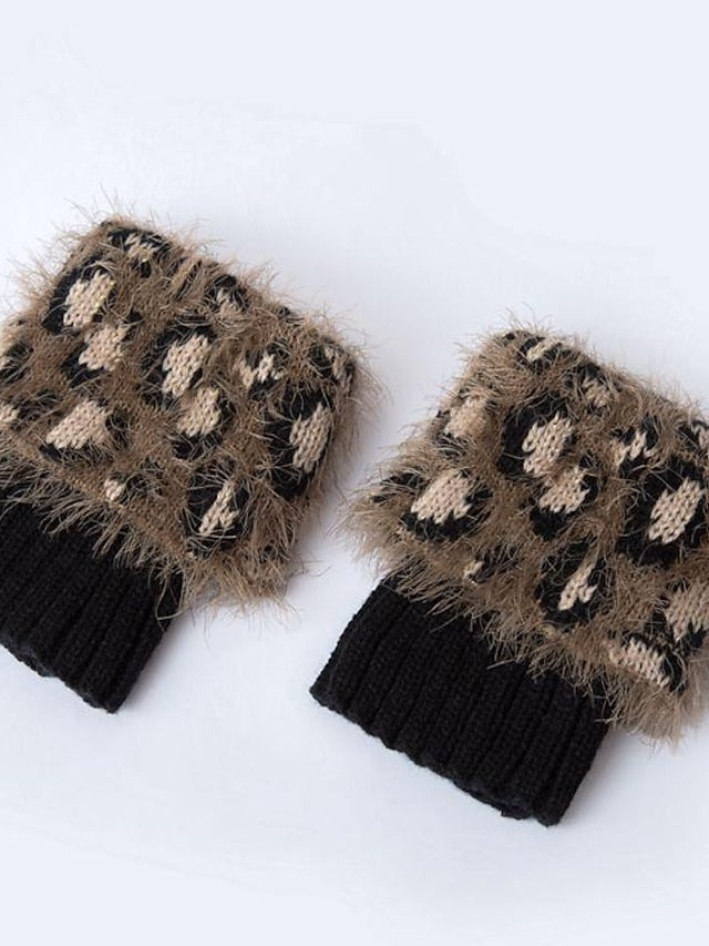 Women's Leg Warmers Boot Cuffs Work Daily Acrylic Fibers Nylon Basic Classic Warm 1 Pair - LuckyFash™