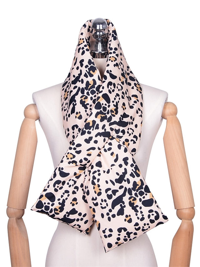 Shawls & Wraps Outdoor Dailywear Weekend Beige Black White Scarf Leopard for Women - LuckyFash™