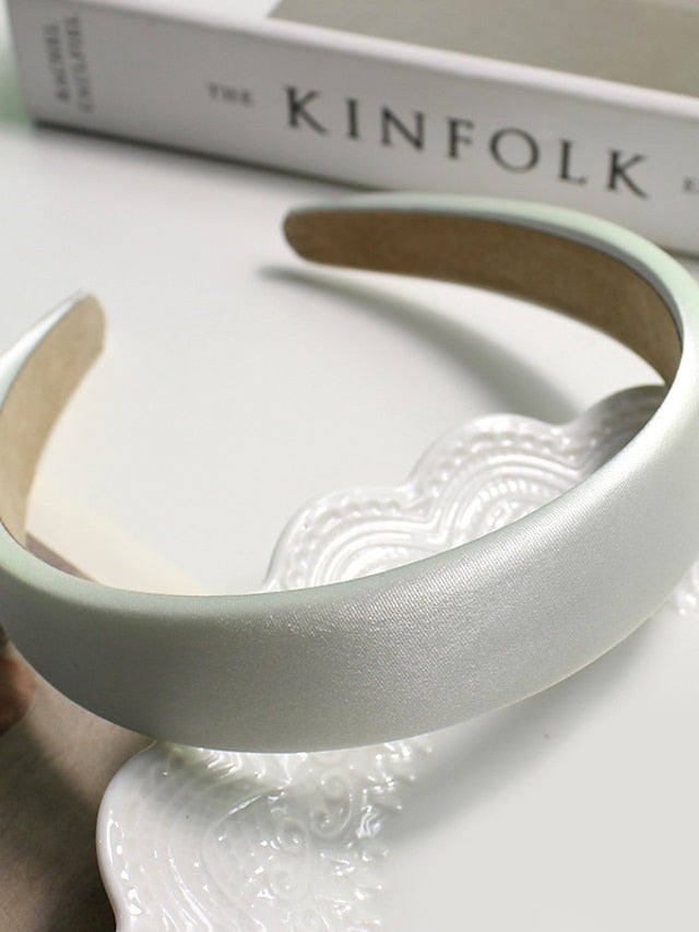 Women's Girls' Headbands Headband For Daily Fabric 15A Satin Black 3A Satin Nude Apricot 2A Satin Champagne - LuckyFash™