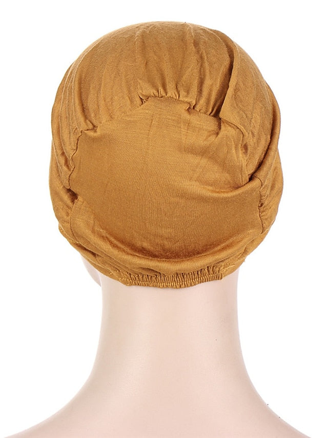 Fashion Multi Color Muslim Underscarf Women Soft Hijab Solid Scarf Turbans Head For Women Caps Islamic Hat - LuckyFash™