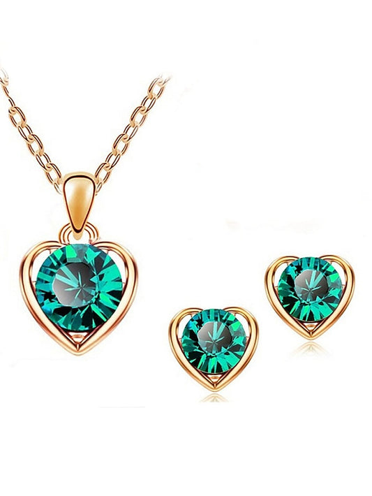Women's necklace Fashion Outdoor Heart Jewelry Sets - LuckyFash™