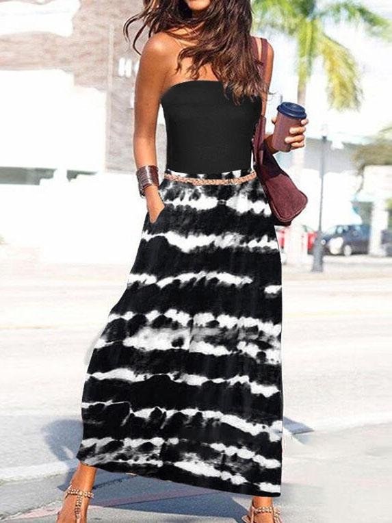 Tube Top Sleeveless Off-the-shoulder Loose Dress - LuckyFash™
