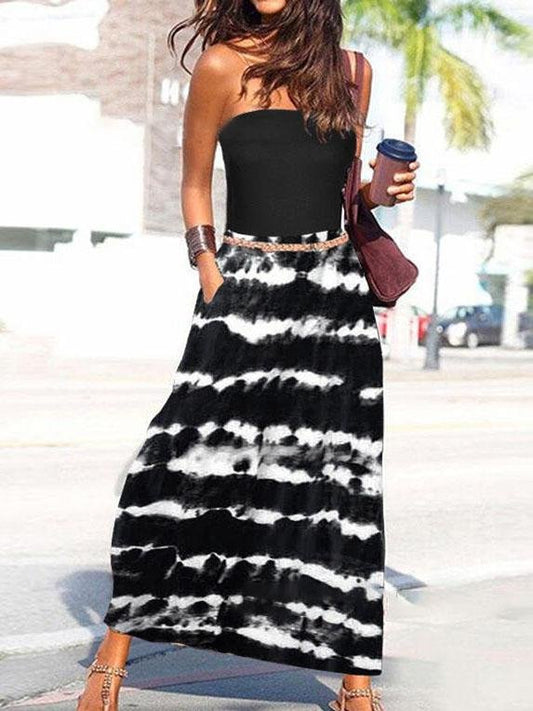 Tube Top Sleeveless Off-the-shoulder Loose Dress - LuckyFash™