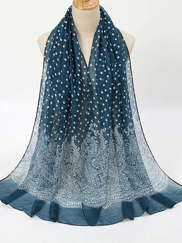 Summer Lady Dots Scarf Shawl Holiday Fashion Clothing Accessories Invierno Mujer Women Scarves Shawls - LuckyFash™