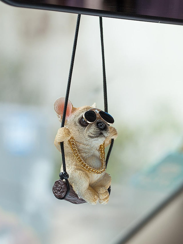 2023 New Car Charm Pendant Swing Pug Pug Dog Car Supplies - LuckyFash™