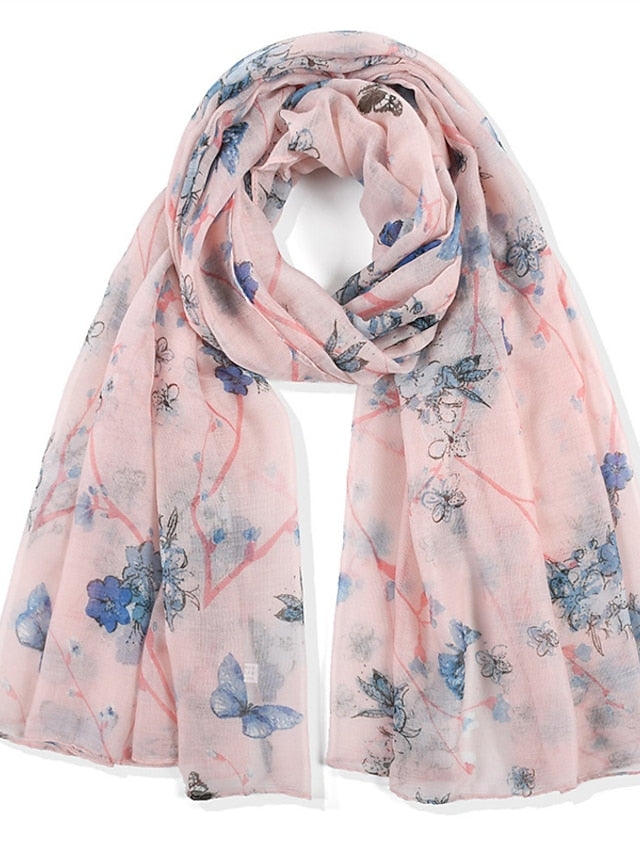 New Women Spring Summer Fashion Voile Scarf Long Shawl Beach Headband Bandanna Wrap Muffler Soft Hijab - LuckyFash™