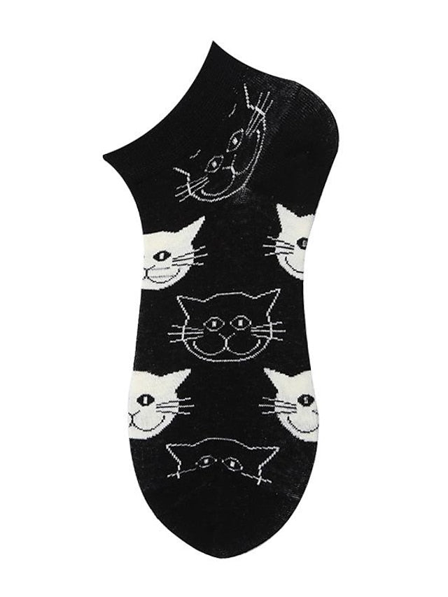 Women's Anckle Socks Low Cut Socks Office Work Daily Animal Dot Spandex Nylon Cotton Basic Casual Classic 1 Pair - LuckyFash™