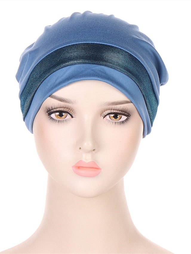 Soft Stretchy Under Scarf Cap for Women Soild Color Inner Hijab Bonnet Muslim Under Hijab Turban Hat for Women - LuckyFash™