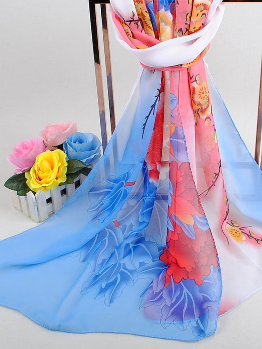 Women's Scarves Daily Holiday Chiffon Vacation Casual Bohemia Sunscreen Outdoor Casual / Daily 1 PC - LuckyFash™