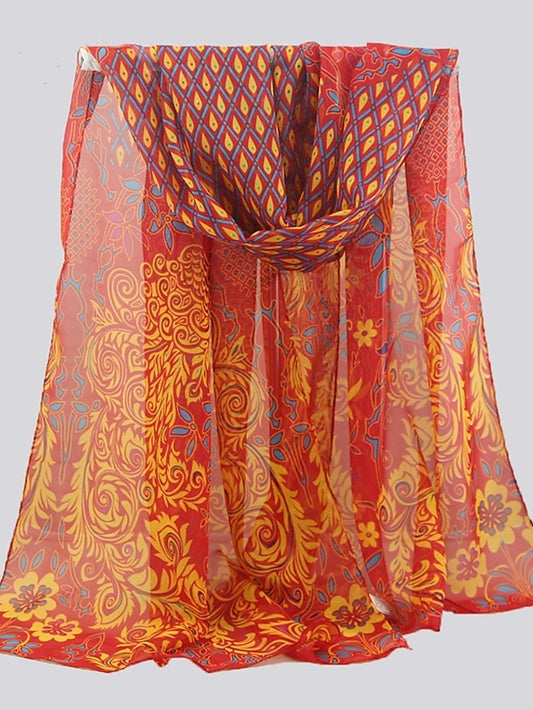 Women's Scarves Gift Daily Holiday Chiffon Vacation Classical Casual Dancing Casual 1 PC - LuckyFash™