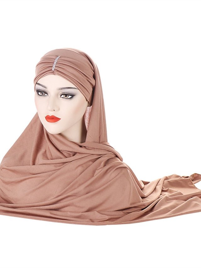 Women's Turban Party Evening Solid / Plain Color Polyester Sweet 1 pcs - LuckyFash™