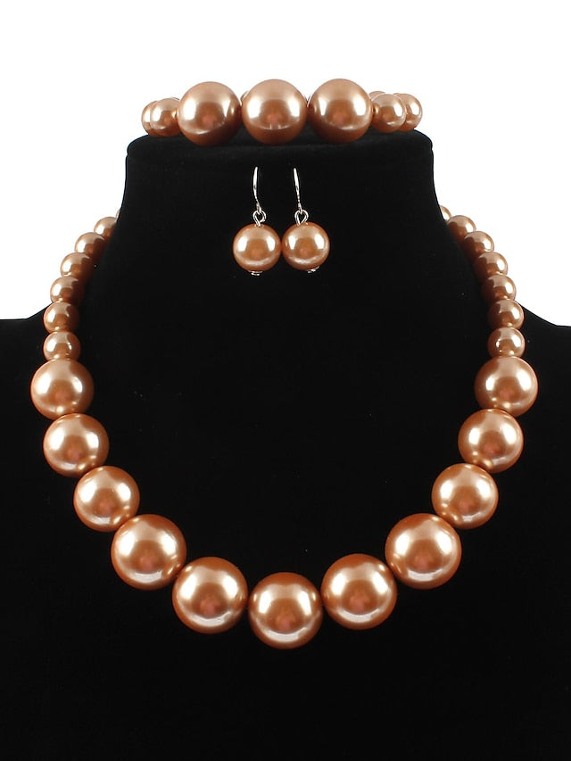 Women's necklace Chic & Modern Party Pure Color Jewelry Sets - LuckyFash™