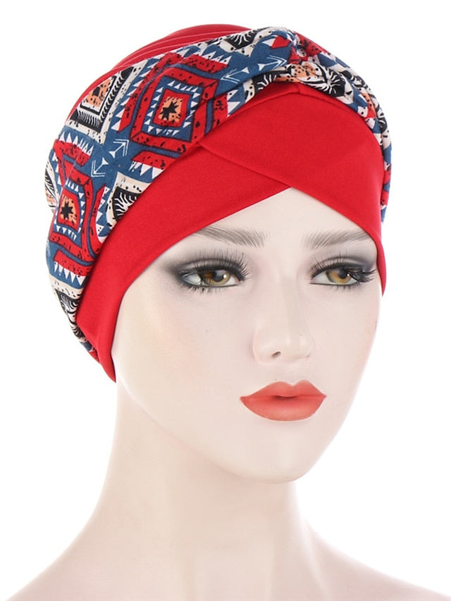 Soft Stretch African Headwear Leopard Print Women Head Scarf Hat Turban Caps Hijab Bonnet Inner Hijabs For Cap Muslim Headdress - LuckyFash™