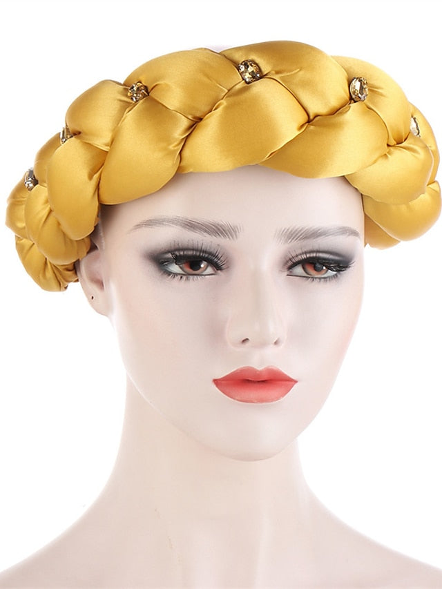 Latest Exaggerated Big Satin Twist Braid Headband African Accessories Women Fashion Turbans Ladies Head Wraps - LuckyFash™