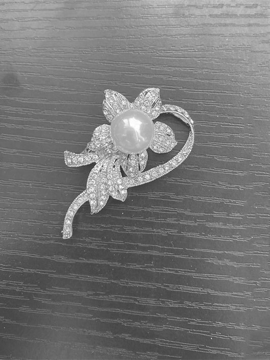 Women's Brooches Retro Botanical Luxury Sweet Brooch Jewelry Silver For Office Daily Prom Date Beach - LuckyFash™