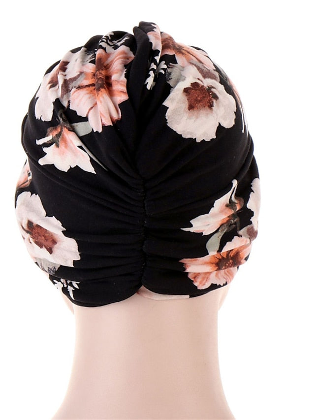 Women Muslim Daily Turban Folding Cross Knotted Hair Scarf Elastic Head Wrap Headwear Bandanas Lady Hair Hats Beanie Hair Loss Accessories - LuckyFash™