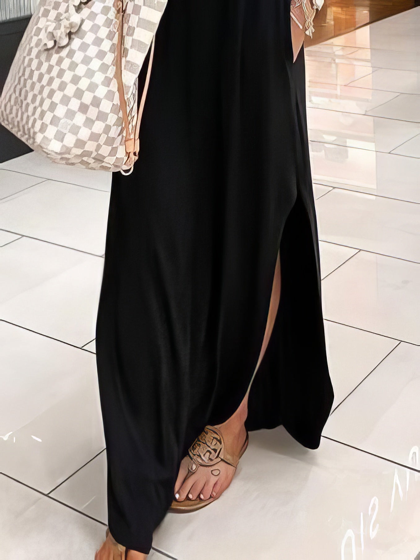V-Neck Short Sleeve Casual Pocket Dress - LuckyFash™