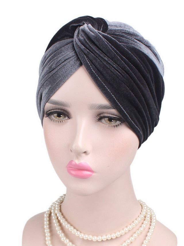 Women's Muslim Hijab Bonnet Outdoor Home Daily Solid / Plain Color Polyester Casual Casual / Daily 1 pcs - LuckyFash™