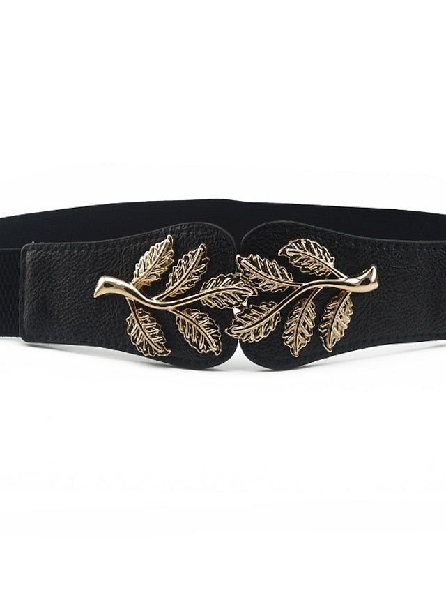 Women's Buckle Party Wedding Street Dailywear Camel Black Belt Pure Color White Fall Winter Spring Summer - LuckyFash™