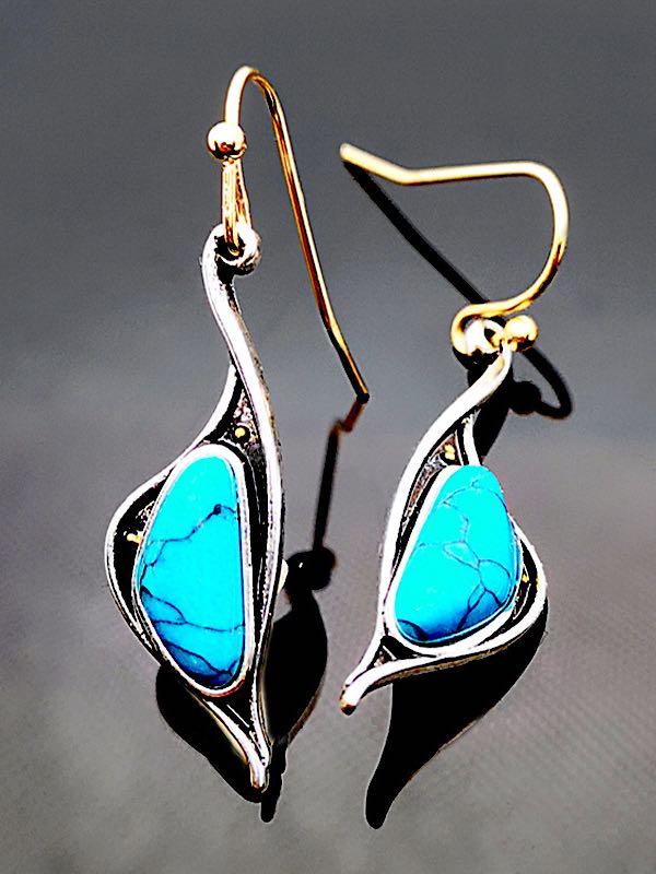 Blue Pebbles Elegant Vintage Earrings - LuckyFash™
