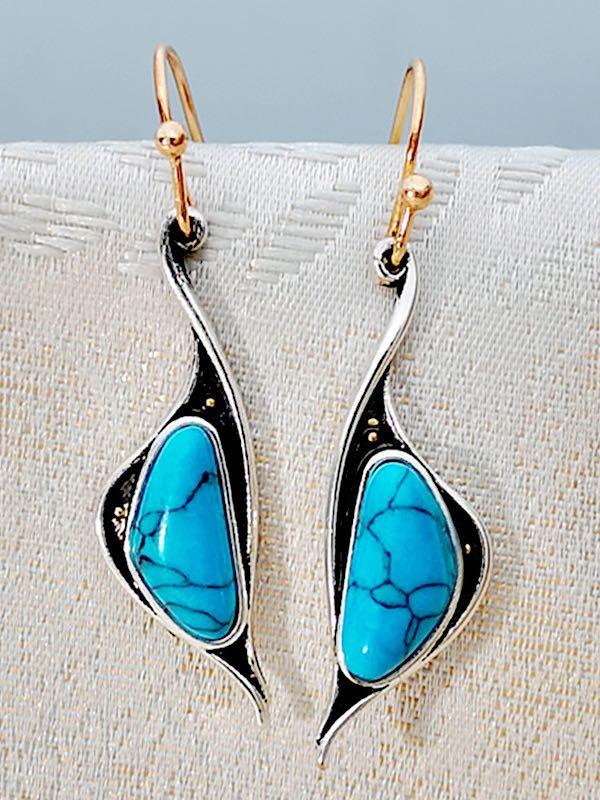Blue Pebbles Elegant Vintage Earrings - LuckyFash™